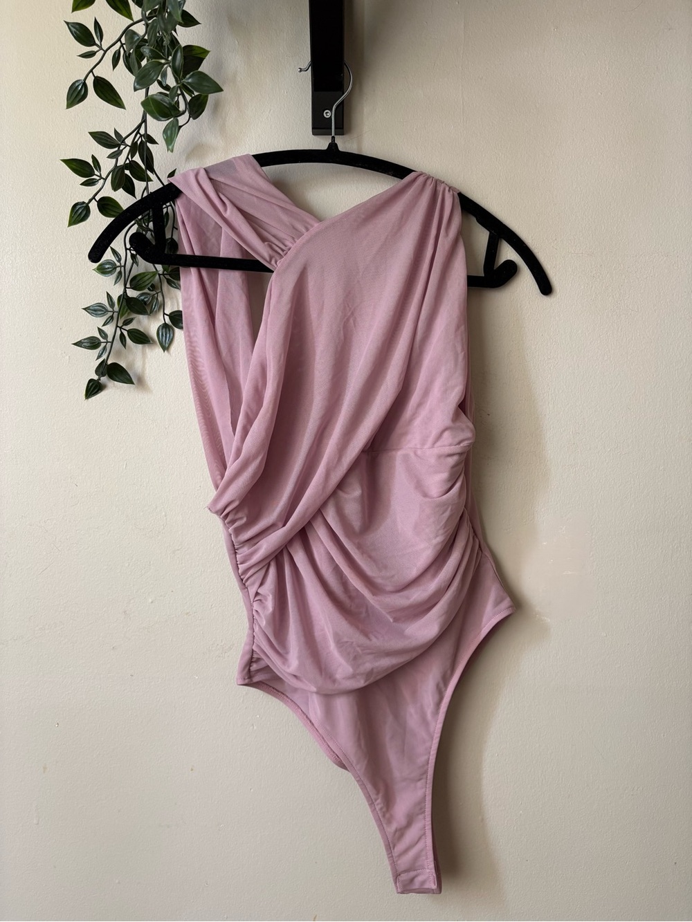 Zara Asymmetrical Draped Bodysuit